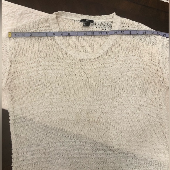 H&M White Open Weave Knit Boxy Top - Picture 11 of 12